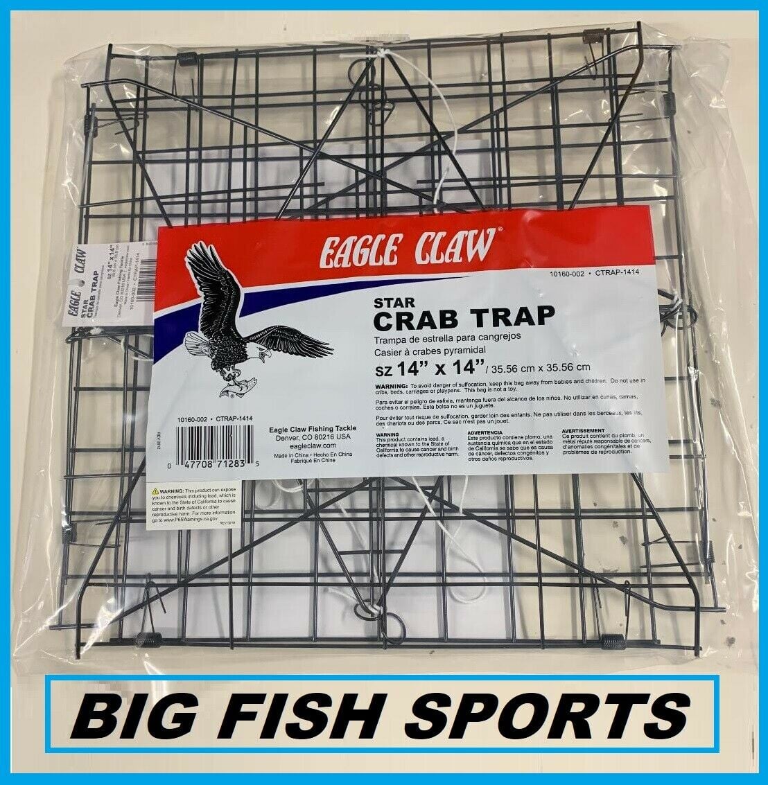 Eagle Claw Star Crab Trap 14" x 14"