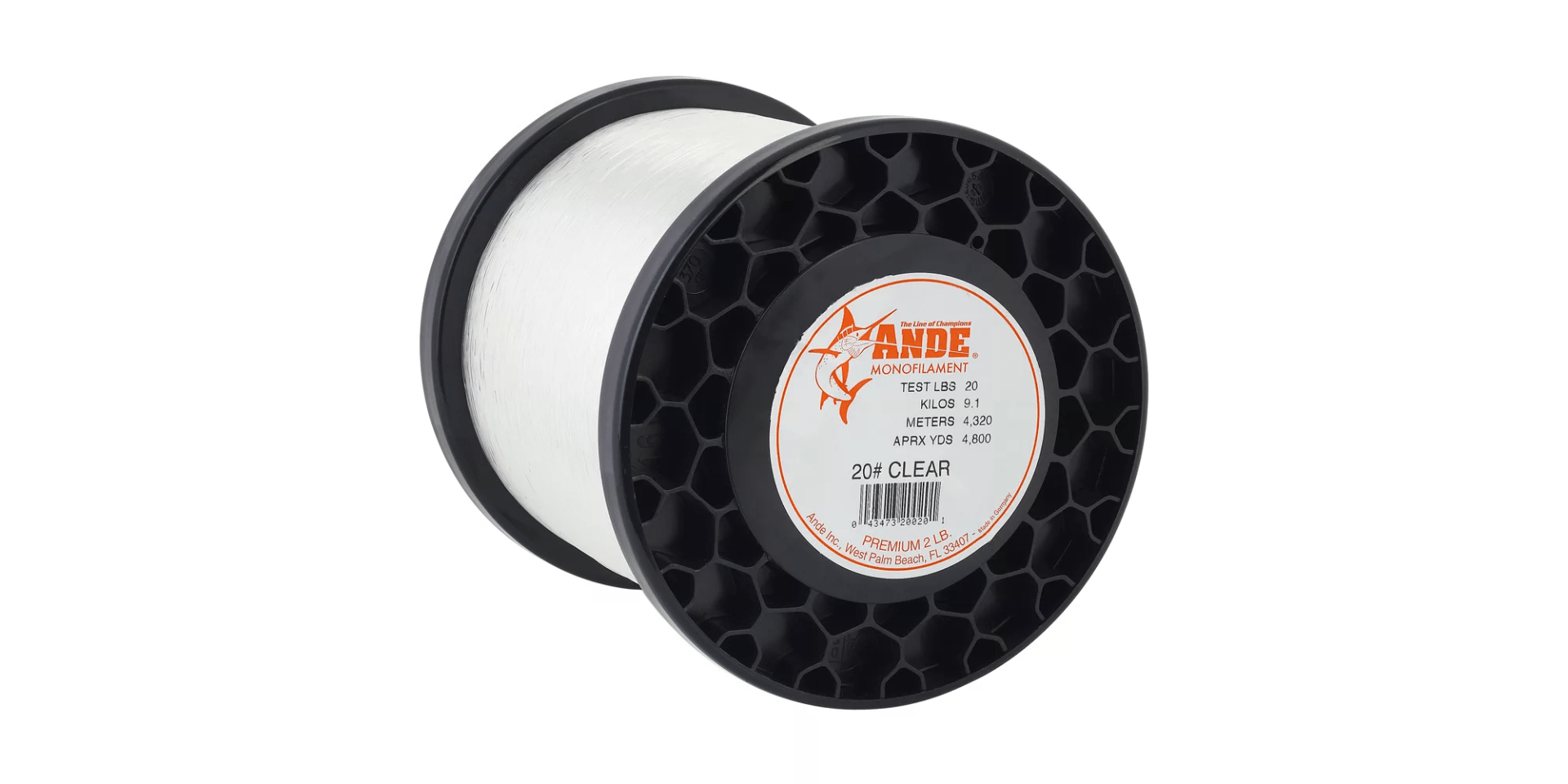 Ande Premium Monofilament Line 2 LB Spool