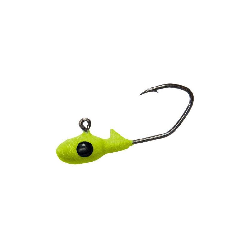 Crappie Pro Overbite Sickle Mo' Glo Jig Heads