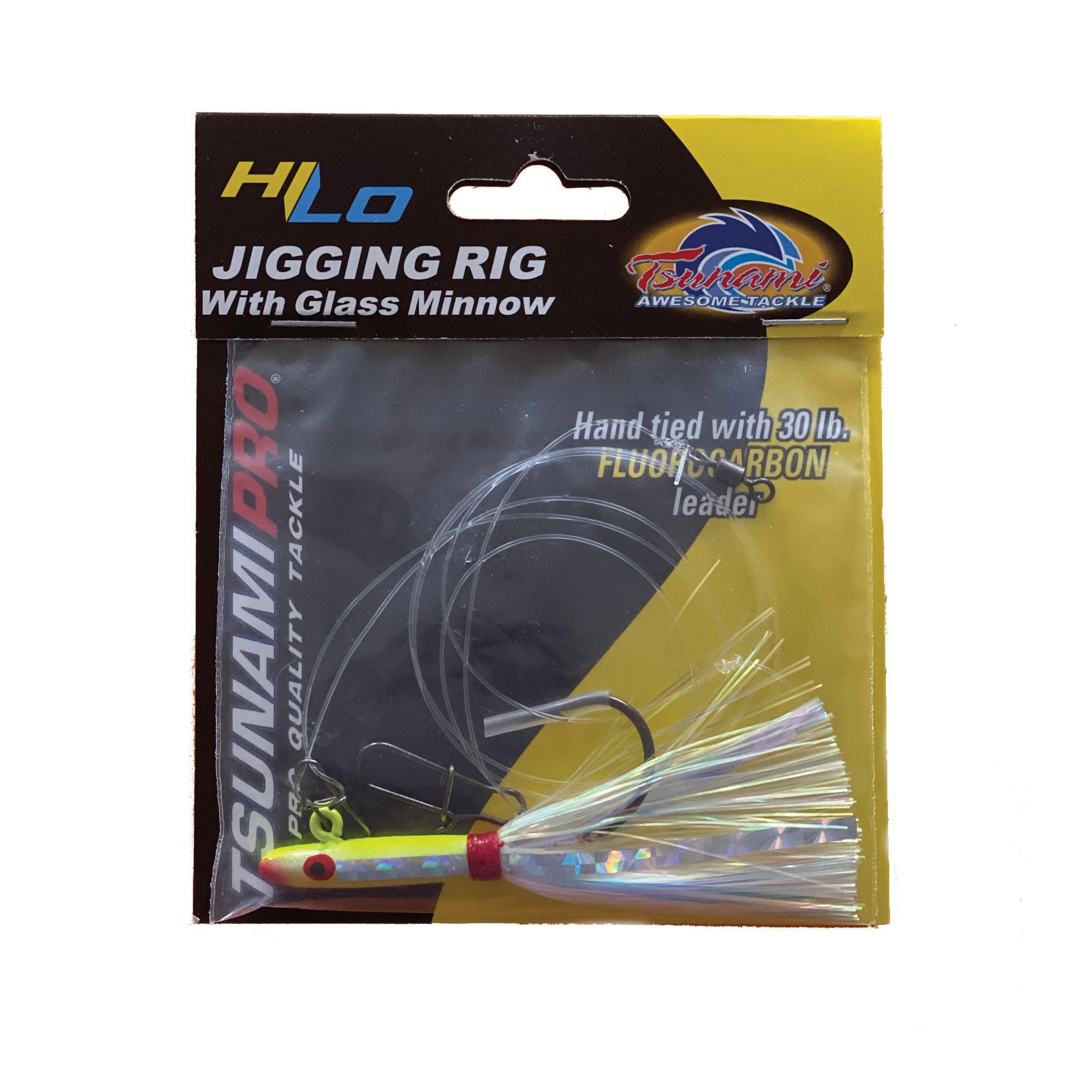 Tsunami HiLo Glass Minnow Jigging Rig